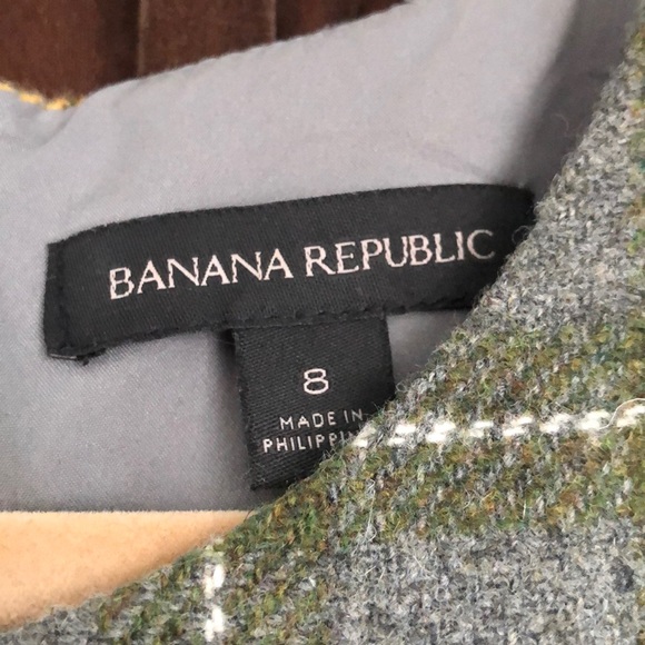 Banana Republic Grey A-Line Wool Dress size 8 - Picture 5 of 5